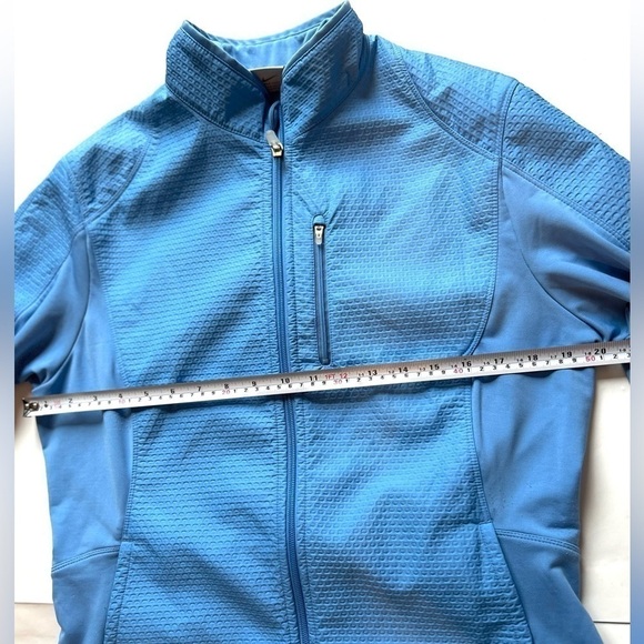 Nike Sphere Pro blue zip jacket coat large women blue Adjustable Waist Reflect - Picture 4 of 8